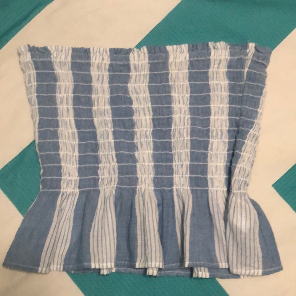 American Eagle Striped Tube Top